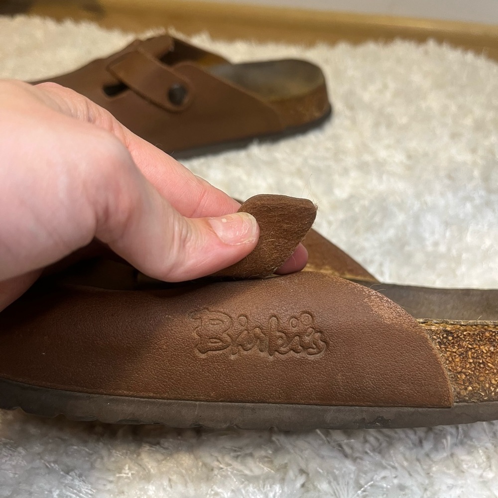 Birkenstock Birki’s Boston Brown Leather Clogs - Picture 13 of 13